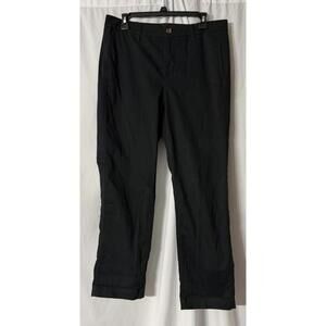 NWT J. Crew Womens Black Stretch High Rise Girlfriend Chino Pants Slacks Size 10